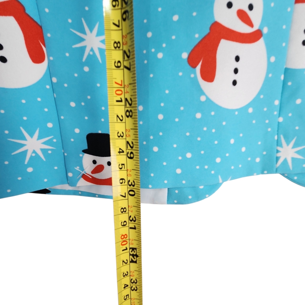 Tipsy Elves Men's Snowman Blazer Holiday Christmas Party Suit Jacket Size 44 XL - Picture 12 of 13